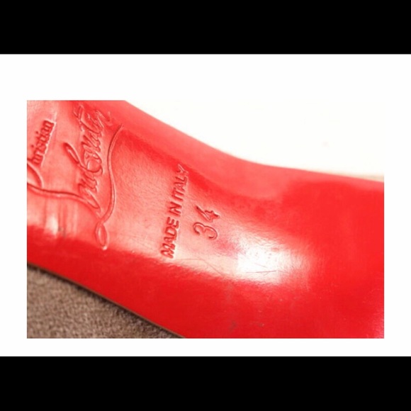 Authentic Christian Louboutin Lisse cut out suede - Picture 5 of 8